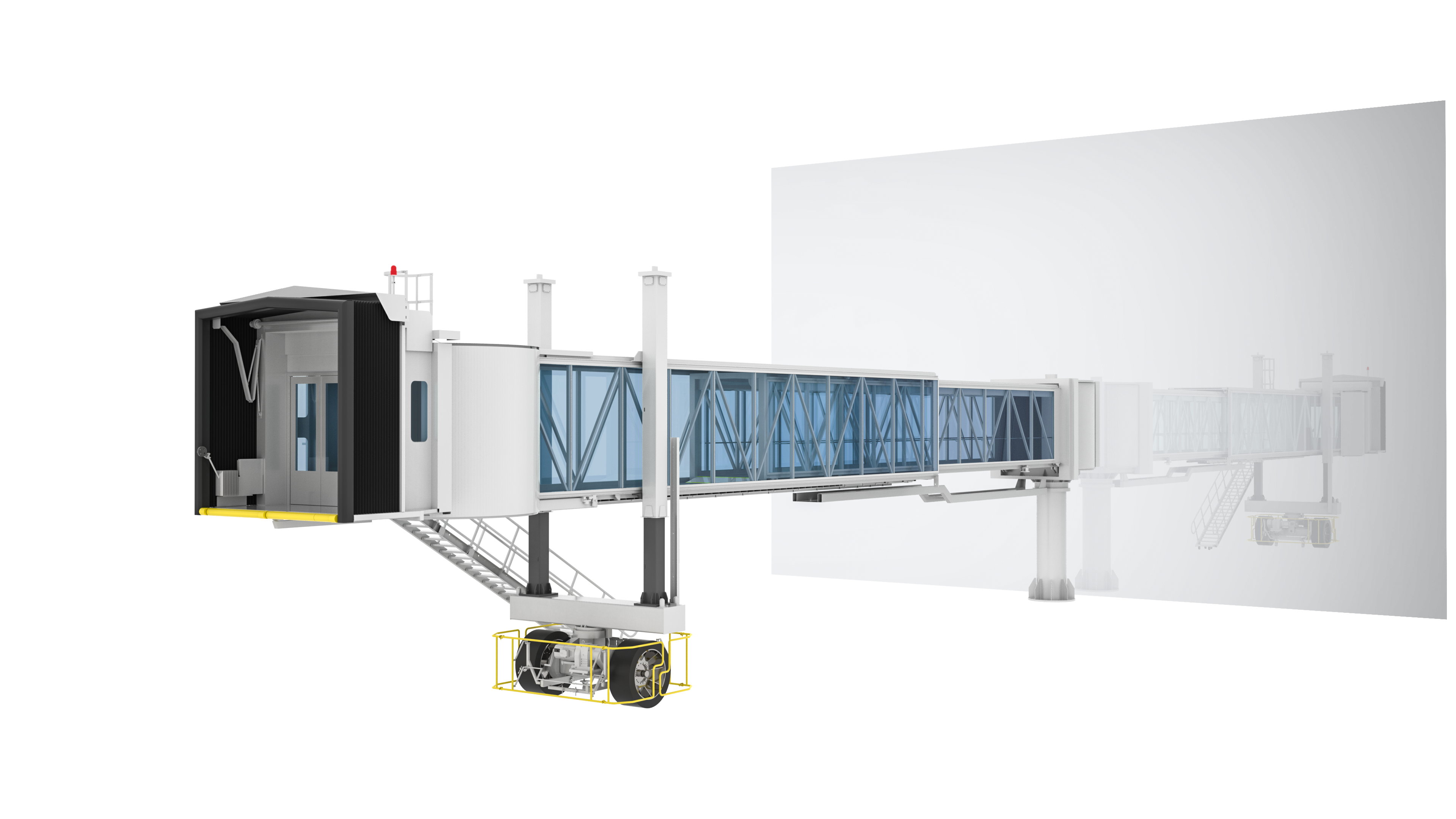 旋转伸缩式登机桥